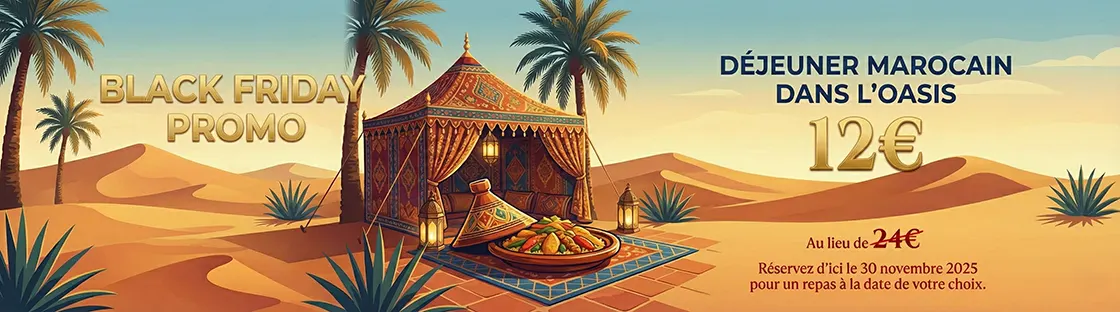 Promo déjeuner dans le désert à Agafay Marrakech